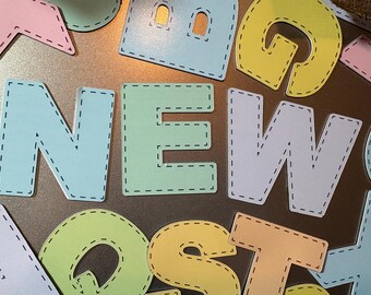 Imanes ABC y 123 hechos a mano (juego de 36)