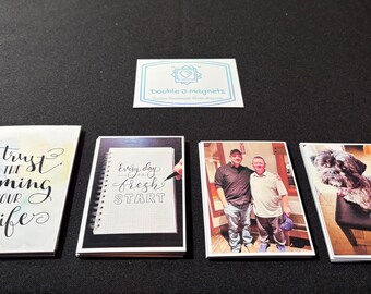 Imanes fotográficos personalizados hechos a mano (mínimo 6)