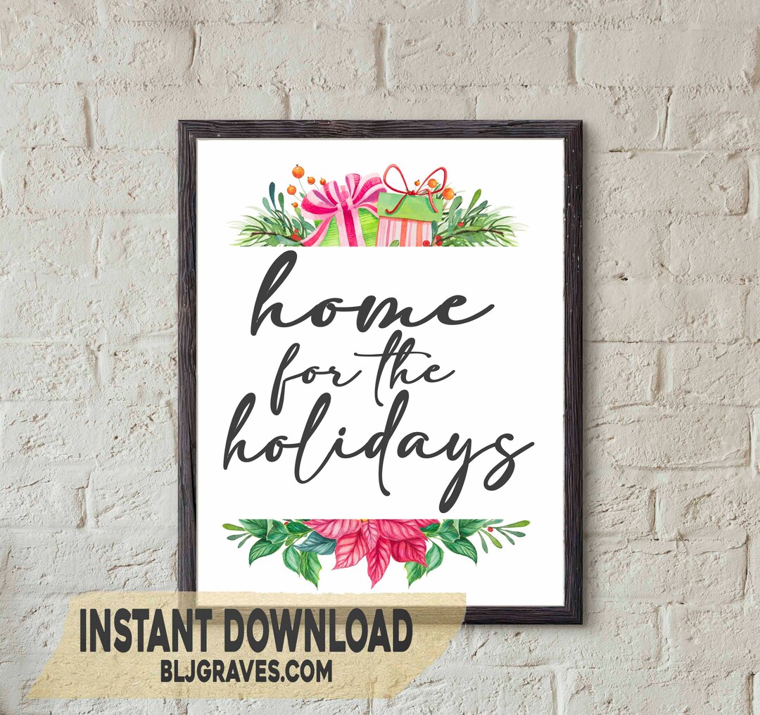 DIY Christmas Printable Wall Art Instant Download PDF JPEG - Etsy