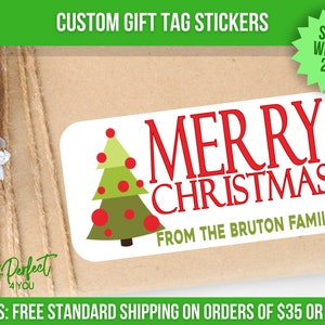 Personalized Gift Tags Christmas