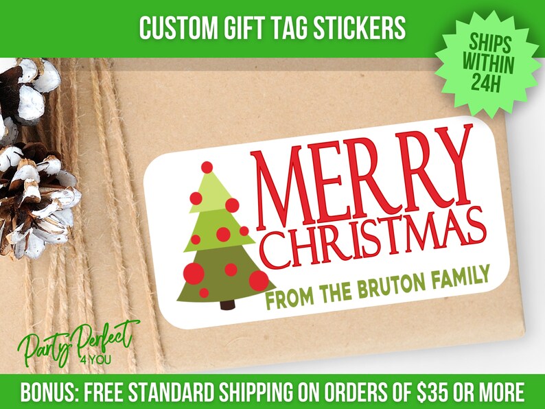 Personalized Gift Tags Christmas
