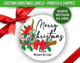Christmas Party Favor Gift Tag Holidays Goodie Bag Tag Personalized Christmas Gift Tag Custom Canning Label Christmas Canning Jar Sticker
