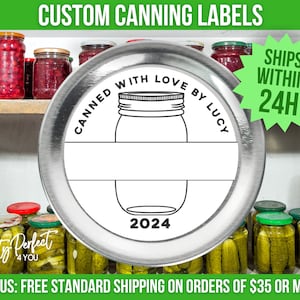 Etiqueta minimalista para conservas, Etiqueta de la cocina para conservas, Etiqueta personalizada para el hogar, Etiqueta personalizada para tarros Mason, Etiqueta para conservas y encurtidos