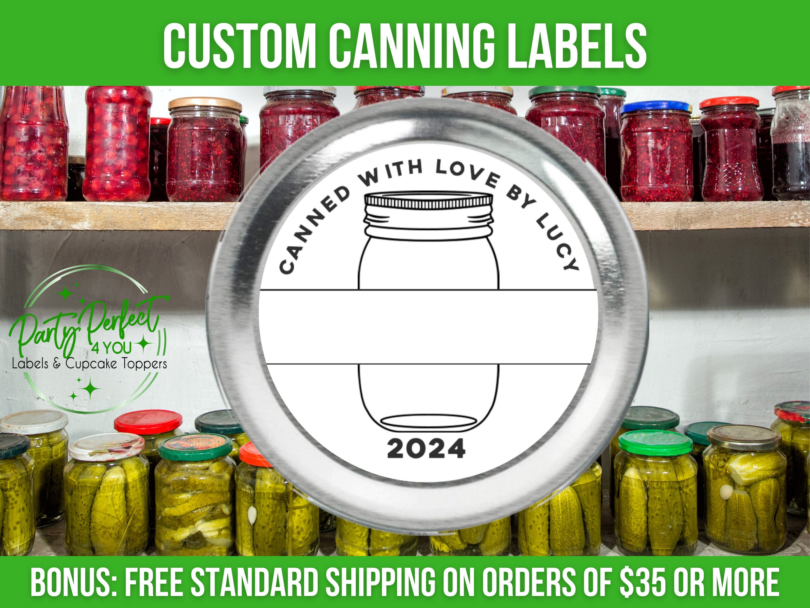 3 Inch Round Handmade Labels, Mason Jar Label, Editable Labels, DIY Food  Labels, Canning Product Labels, DIY Labels, Customizable Label 