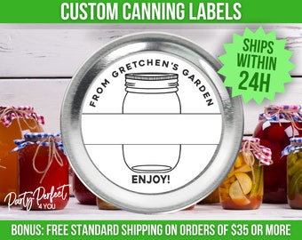 Homestead Canning Label From The Kitchen Of Sticker Custom Food Gift Sticker Label Personalized Mason Jar Label for Preserving and Pickling