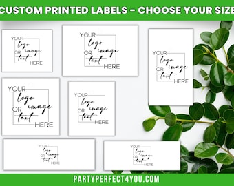 Custom Printed Logo Label Personalized Photo Label Choose Your Size Text Image Logo Photo