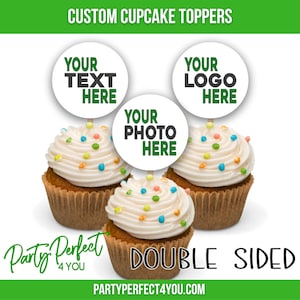 Custom Cupcake Toppers Personalized Cupcake Toppers