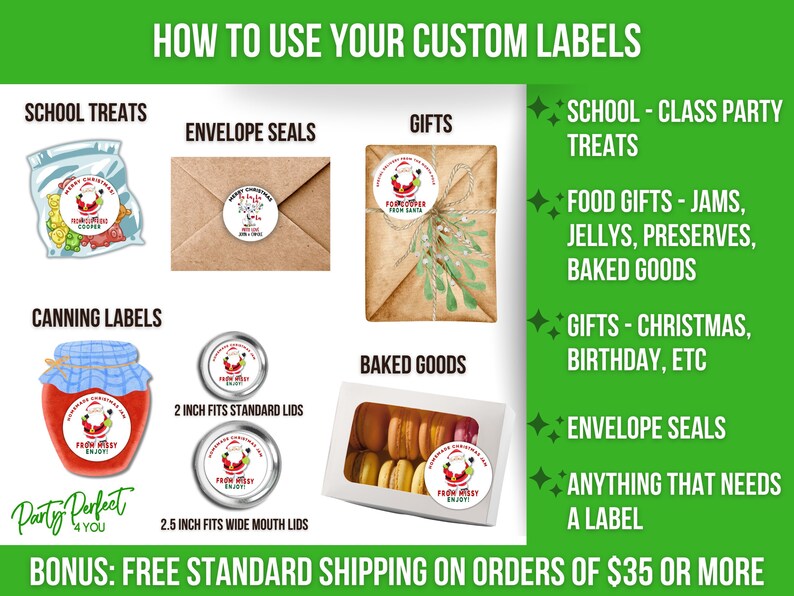 Christmas Gift Tag Sticker Personalized Christmas Tree Gift Tag Label Custom Christmas Party Favor Treat Tag Sticker Custom Name Sticker 画像 7