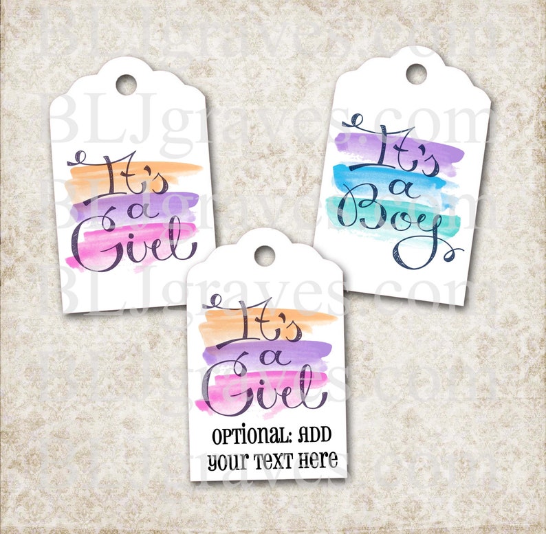 etsy baby shower tags
