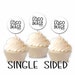 Custom Image, Logo or Text Cupcake Toppers, Business Logo Cupcake Topper, Personalized Cake Toppers, Party Picks, Set of 12 Toppers 