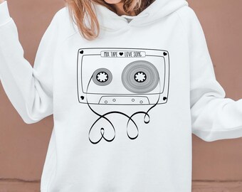 Retro Cassette Mix Tape Love Songs Design: Valentine's Day SVG PNG (Digital File)