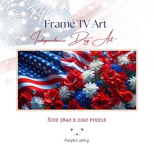 4th of July Frame Tv Art, Independance Day Frame Tv Art,  American Flag Tv Art, Patriotic Tv Art, USA Frame Tv Art, Digital Download