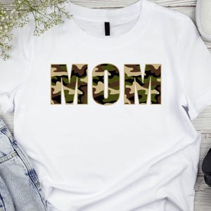 Camo Mom SVG PNG: Camouflage Mama Design (Digital Download)