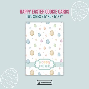 Easter Cookie Card, Treats for my Peeps Card, Digital Download