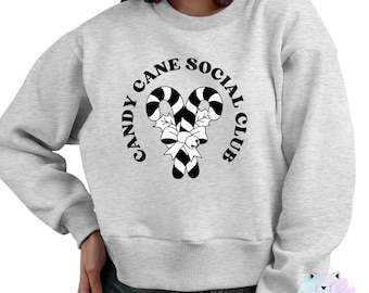 Candy Cane Social Club SVG: Weihnachten T-Shirt Design (Digitaler Download)
