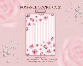 Mother's Day Cookie Card - Rose Design (Digital Download)