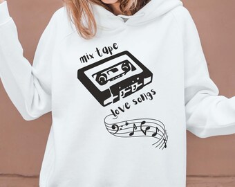 Retro Cassette Mix Tape Love Songs Design: Valentine's Day SVG PNG (Digital Download)