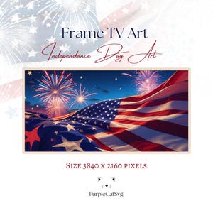 Independance Day Frame Tv Art, 4th of July Frame Tv Art, American Flag Tv Art, Patriotic Tv Art, USA Frame Tv Art, Digital Download