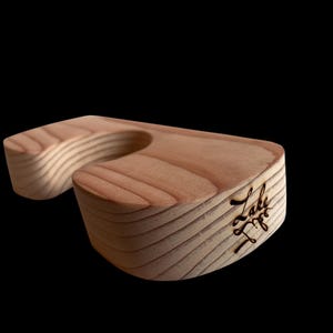 Personalized Wooden Paddle Hanger, Custom SUP Kayak Canoe Holder, Laser-Engraved, Paulownia Cedar Wood, Handmade Gift