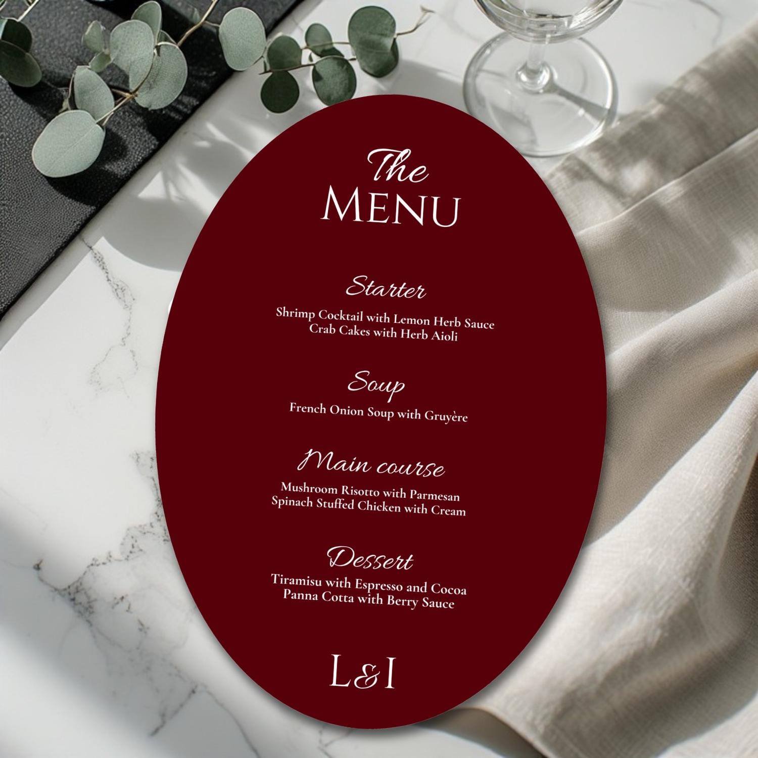 Editable Formal Wedding Menu Template Canva Printable Romantic ...