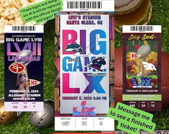 Boleto de recuerdo conmemorativo personalizado del Campeonato de fútbol profesional LX - LX/LIX, ¡cualquier campeonato I-lx!