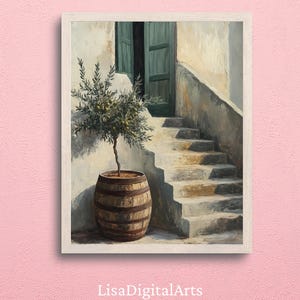Rustic Olive Tree Print: Tuscan Farmhouse Wall Art (Digital Download)