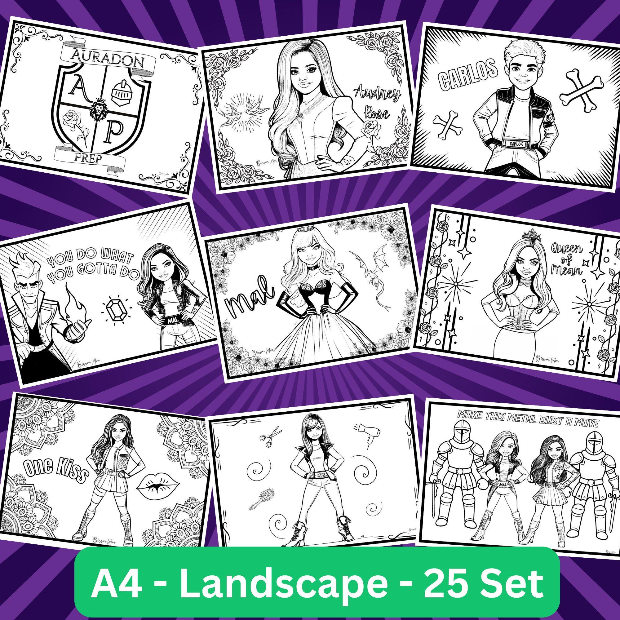 Descendientes Set De Dibujo Y Calcamonias – North To You, image size:2000x2000