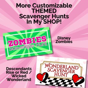 Wicked Scavenger Hunt-tema födelsedagsaktivitet, Oz Treasure Hunt utskrivbart partyspel inomhus utomhusspel för barn anpassat direktnedladdning bild 16