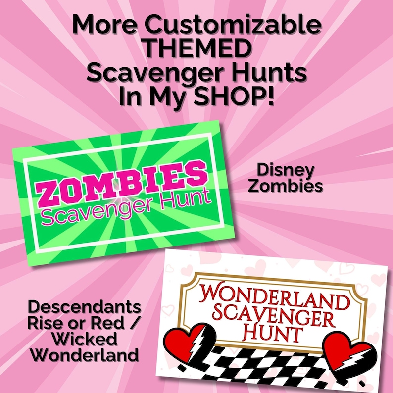 Wicked Scavenger Hunt-tema födelsedagsaktivitet, Oz Treasure Hunt utskrivbart partyspel inomhus utomhusspel för barn anpassat direktnedladdning bild 16