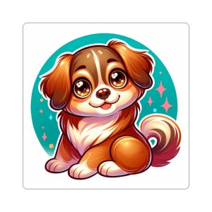 Pegatinas troqueladas de perros: decoración divertida para mascotas, regalos para amantes de los perros, álbumes de recortes, calcomanías para portátiles y fiestas infantiles.