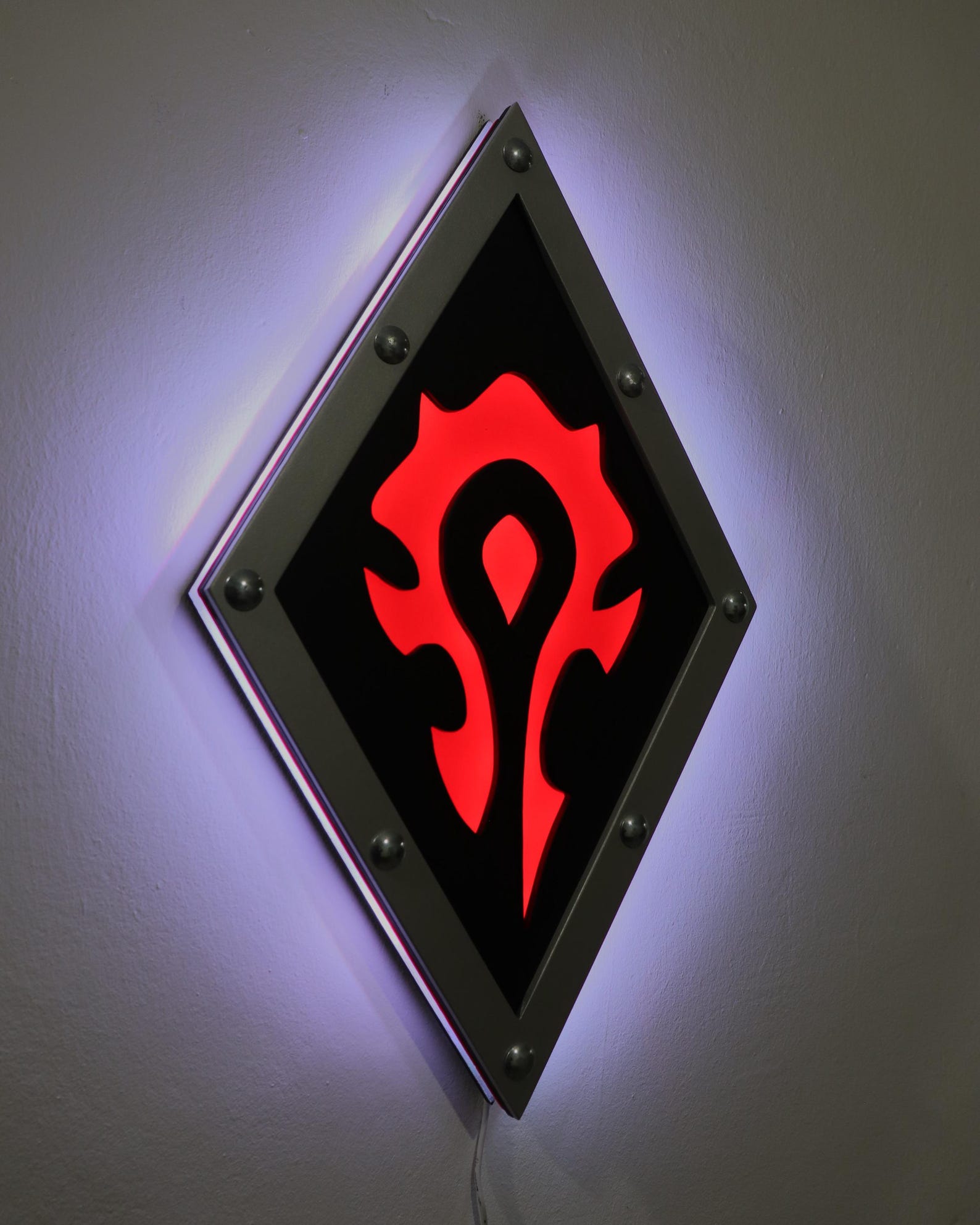 Horde In/sign Crimson Crest Horde Wall Light | World of Warcraft Inspired RGB LED ...