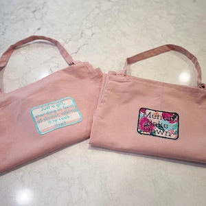Embroidery patch aprons