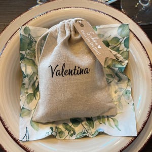 Regali per gli ospiti 2 in 1 e biglietto da visita/personalizzato/celebrazioni/matrimonio/battesimo/comunione, borsa per gioielli e molto altro ancora.