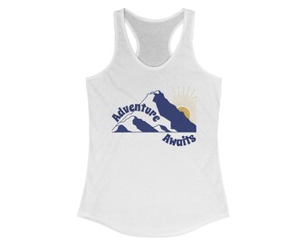 Adventure Awaits Racerback Tank, Women's Outdoor Hiking Tee