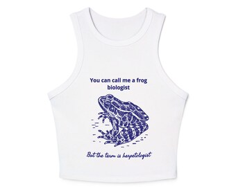 Frog Biologist Tank Top, Herpetologist Sleeveless Shirt, Science Apparel