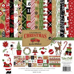 Echo Park and Carta Bella Collection Kit 12x12  You choose from drop down menu Christmas/Winter themed