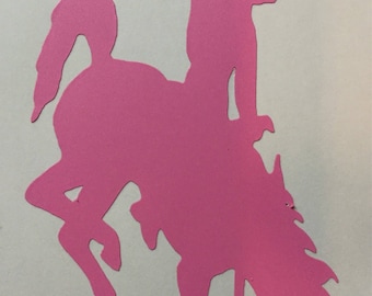 Offically Licensed Wyoming Cowboy decal vinyl Sticker size 2x3.5"