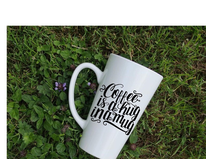 Coffee Mug Vinyl Decal in Black 651 Vinyl for Mugsstainless Etsy