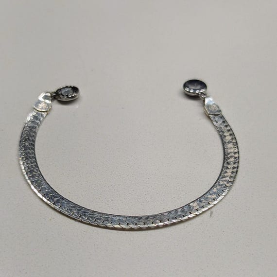 Sterling Silver Herringbone Bracelet
