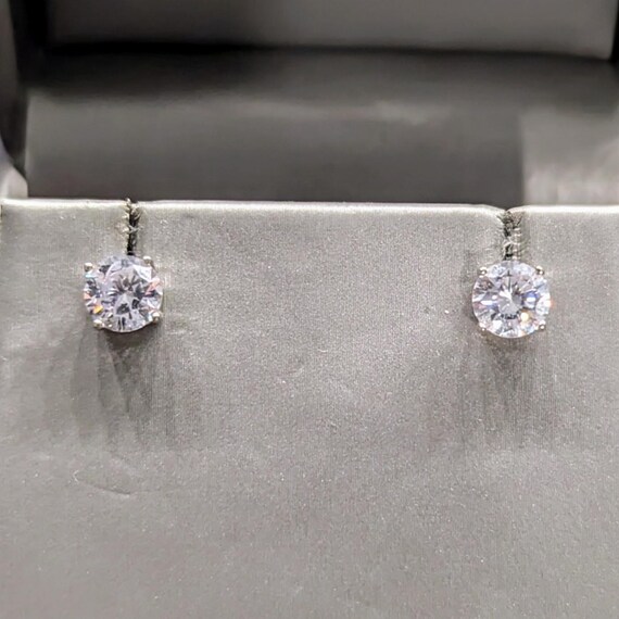 Sterling Silver Moissanite Stud Earrings