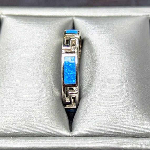 Sterling Silver Blue Opal Ring - image 3
