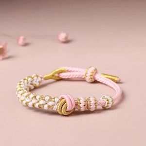 Handmade Lucky Knot Bracelet – Adjustable Woven Cord Friendship Bracelet for Men & Women | Chinese Style Protection Jewelry