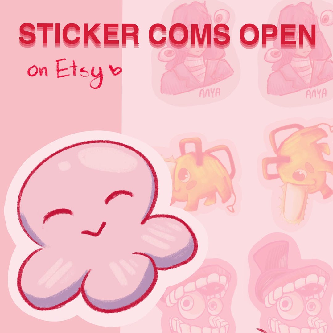 Sticker Commissions Custom Sticker Commissions: Make Anything Go Anywhere - Etsy