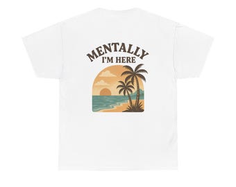 Palm Tree Beach Sunset T-Shirt