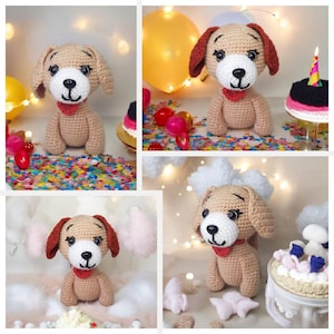 Dog Crochet Pattern, Amigurumi Puppy PDF Download, Intermediate Level Crochet Plush Toy, DIY Gift Idea for Dog Owners and Kids
