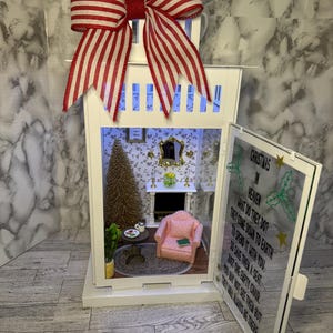 Christmas In Heaven Lantern, Memorial Lantern, Remembrance Lantern, In Memory of, Personalized Memorial Lantern, Bereavement Gifts