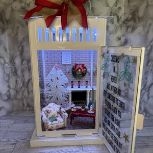 Christmas In Heaven Lantern, Memorial Lantern, Remembrance Lantern, In Memory of, Personalized Memorial Lantern, Bereavement Gifts
