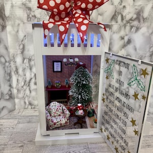Christmas In Heaven Lantern, Memorial Lantern, Remembrance Lantern, In Memory of, Personalized Memorial Lantern, Bereavement Gifts
