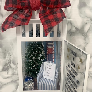 Christmas In Heaven Lantern, Memorial Lantern, Remembrance Lantern, In Memory of, Personalized Memorial Lantern, Bereavement Gifts