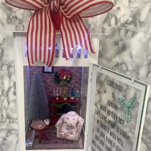 Christmas In Heaven Lantern, Memorial Lantern, Remembrance Lantern, In Memory of, Personalized Memorial Lantern, Bereavement Gifts
